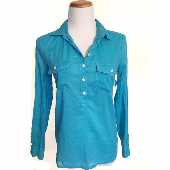 J. Crew Tops - J. Crew Ink Dip Popover