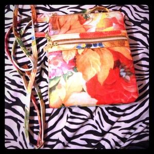 Flower designed purse.