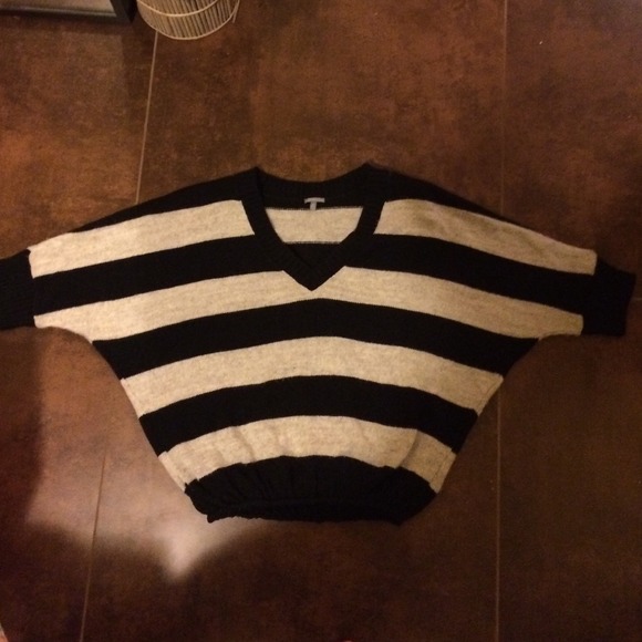 Charlotte Russe cropped stripped sweater