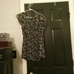 Black and White Sheer Shirt