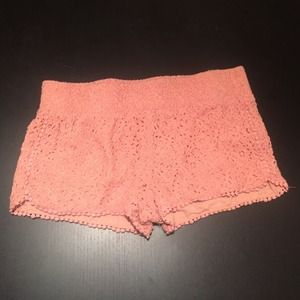 Pink lace cloth shorts from Nordstrom