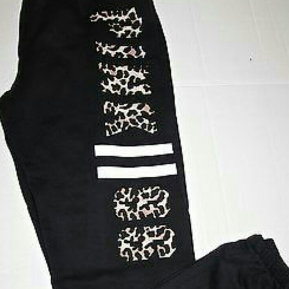 Victoria's Secret Jackets & Blazers - NWT VS PINK LEOPARD SKINNY PANTS