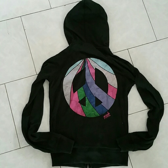 PINK zip-up hoodie jacket