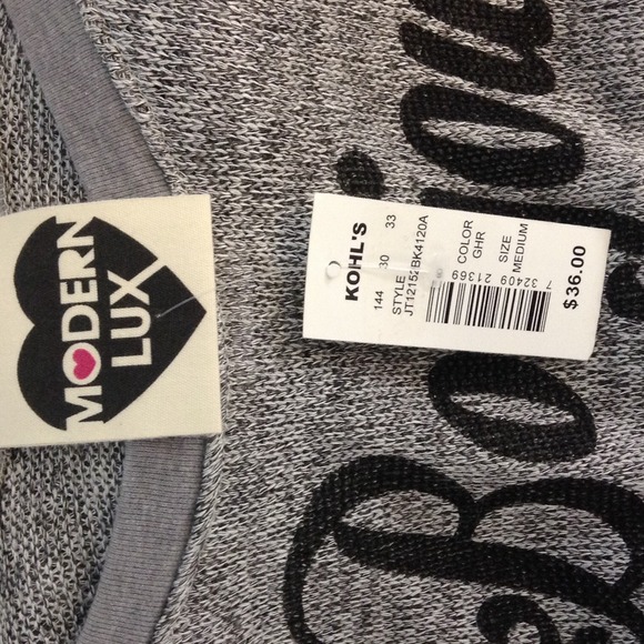 Grey Bonjour Sparkle Stash Sweater - Picture 4 of 4