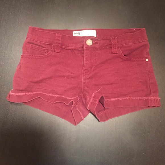 Burgundy shorts