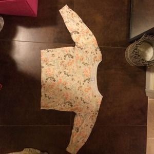 Delia*s 3 quarter sleeve cropped sweater