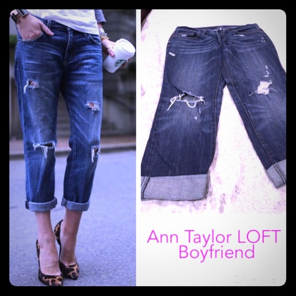 loft distressed jeans