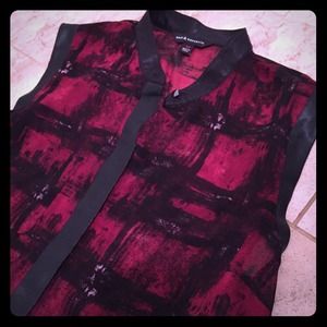 @jpatrick6242 Red and Black Windowpane Tank