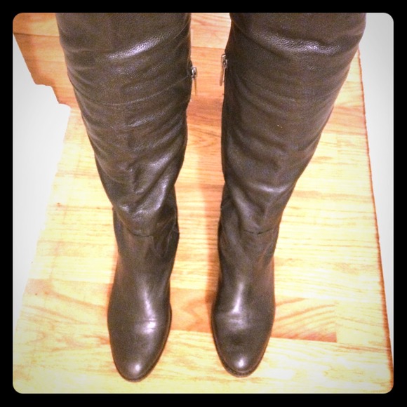 Dolce vite black leather boots