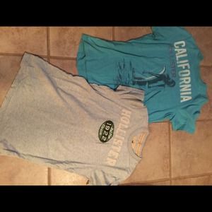 Two med. men's Hollister shirts $10 for both