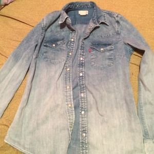 Denim Levi's Long sleeve shirt