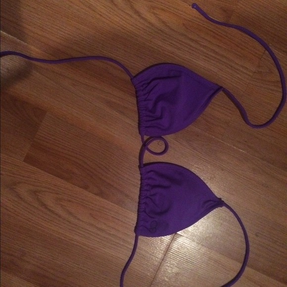 Royal purple bathing suit bikini top