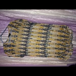 Tri colored light dress