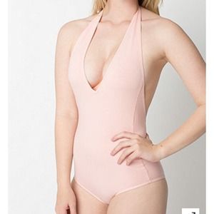 Cotton Spandex Jersey Halter Leotard