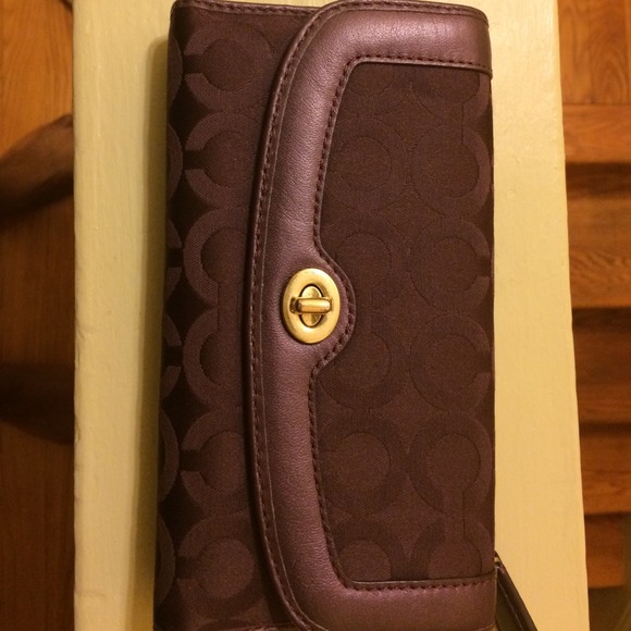 New Purple Coach Wallet