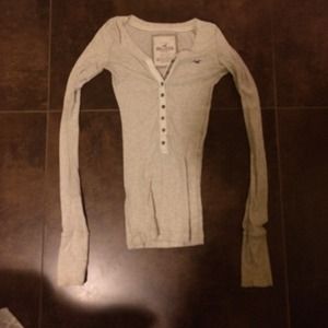 Hollister long sleeve top with buttons