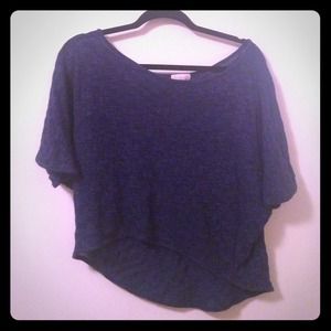 Crop top knit sweater