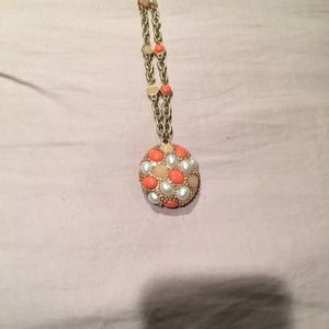 Orange gold lia necklace