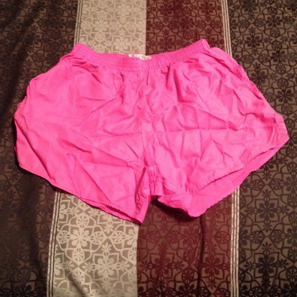 Hot pink soffe shorts