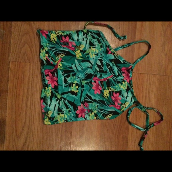 Tropical halter top