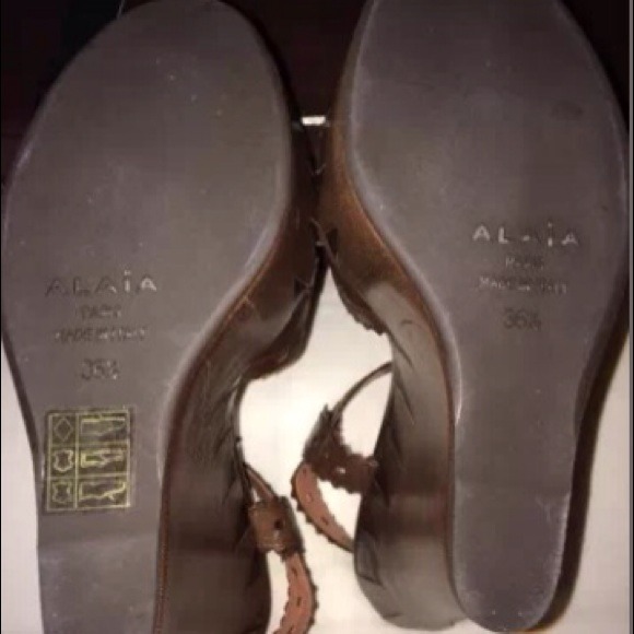 Alias wedge leather sandals. Sandals