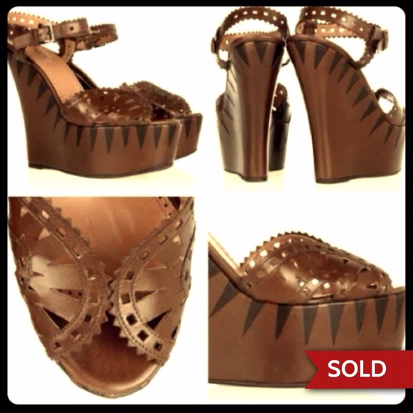 Alias wedge leather sandals. Sandals