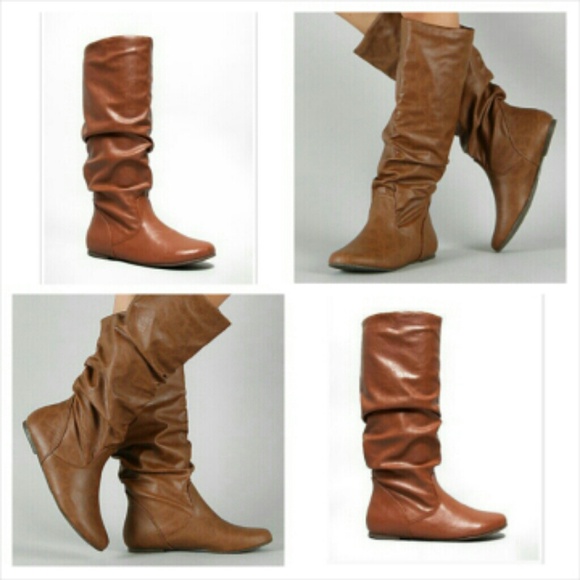 Soda Zuluu Boots Brown Leather-Like