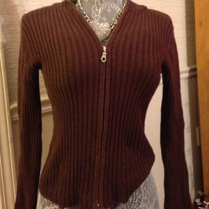 Next era brown zip up sweater