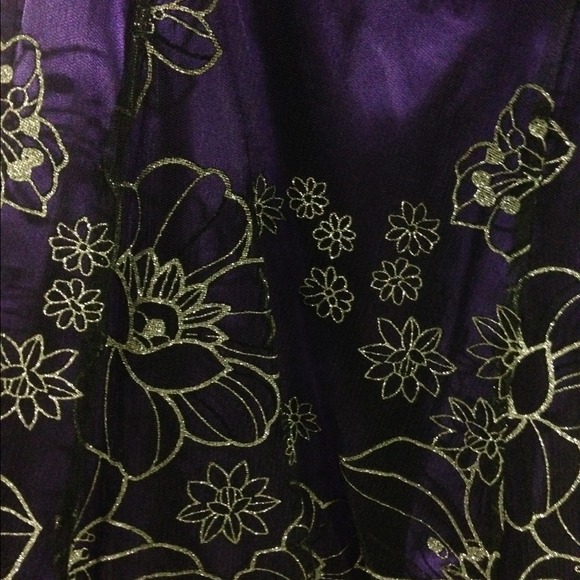 One Sholder Purple Sparkly Homecoming Dress - Picture 3 of 3