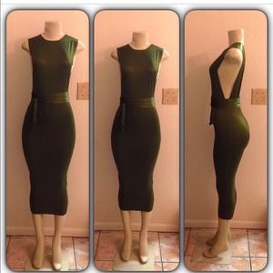 Beautiful olive green dress