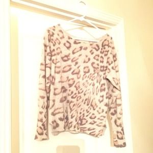 Rebecca Taylor leopard wool/cashmere sweater