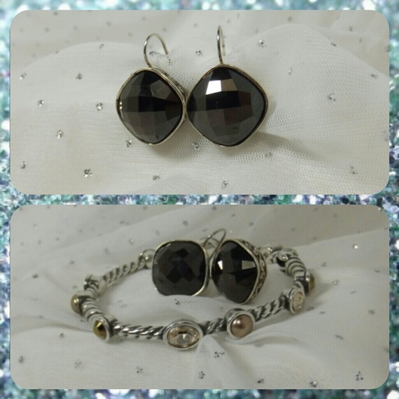 Brighton Venus Collection Crystal Earrings NWOT