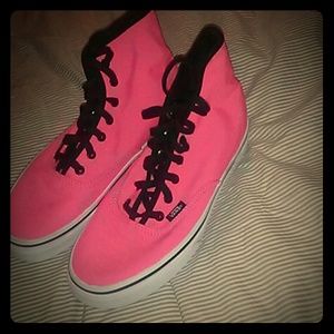 Hot Pink Hi-Top Vans