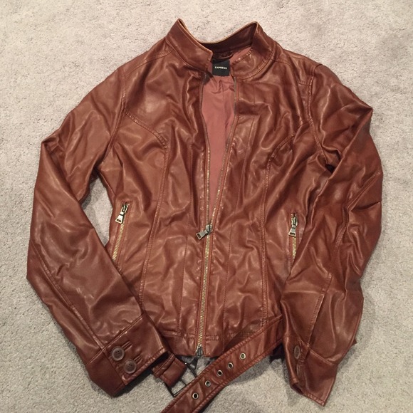 Express (MINUS THE) leather moto belted jacket