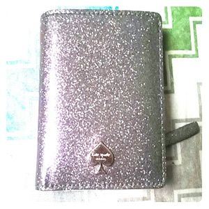 New kate spade glitter wallet