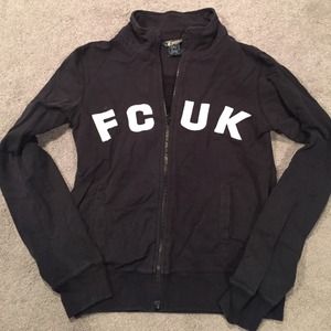 LOWEST!!! French connection "FCUK" black zip up