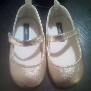 Gold  baby shoes