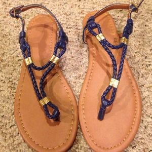 Braided strapped sandals