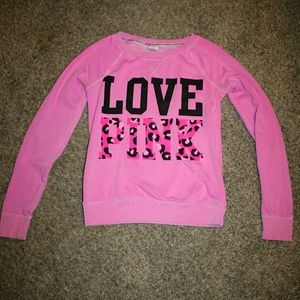 PINK crew neck sweatshirt!