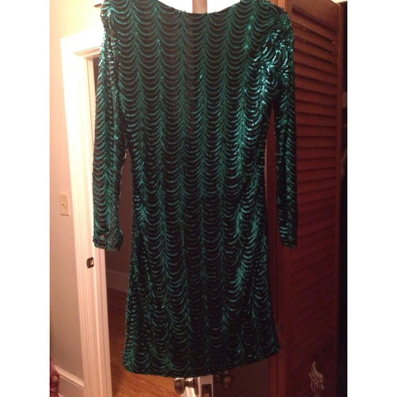 Emerald Green Sequin Dressed