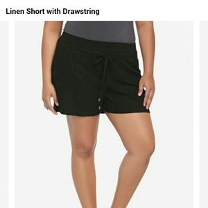 Draw String Linen Shorts