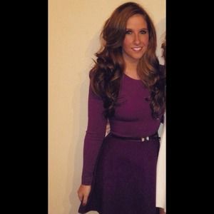 Kate Spade Long Sleeve Plum Dress