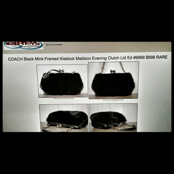 *** Sold***Coach evening clutch - Picture 3 of 4