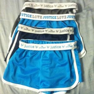 4 Justice shorts bundle!