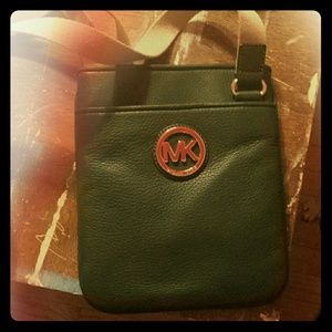 Green Michael Kors Purse Square/Rectangle Handbag