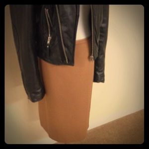 Tahari Brown Camel Pencil Skirt