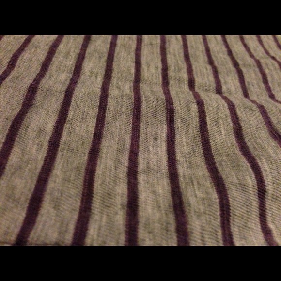 Maurices Purple and gray stripped top - Picture 4 of 4