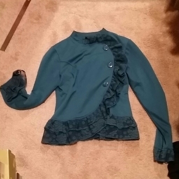 Dark turquoise jackest