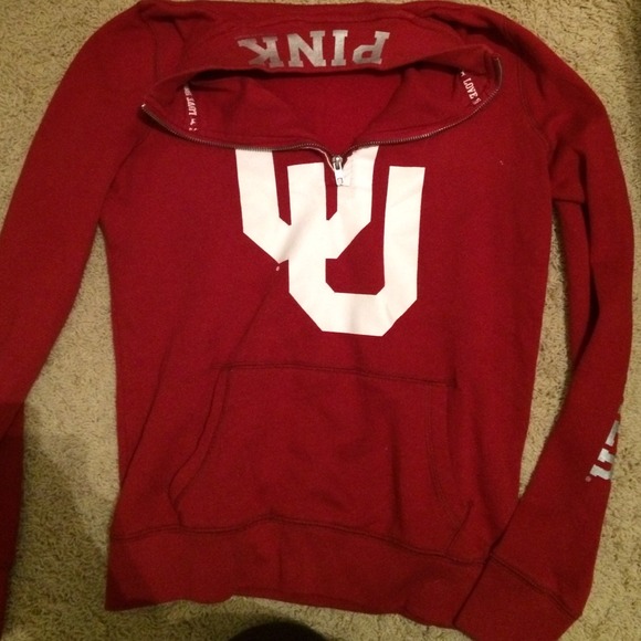 University of Oklahoma Pink quarter zip
