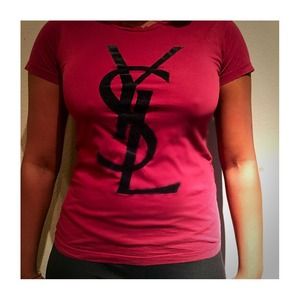 Yves Saint Laurent YSL logo t shirt